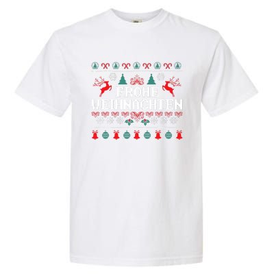 Frohe Weihnachten German Merry Christmas Holidays Germany Garment-Dyed Heavyweight T-Shirt