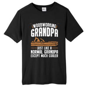 Funny Woodworking Grandpa Dad Tall Fusion ChromaSoft Performance T-Shirt