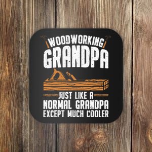 Funny Woodworking Grandpa Dad Coaster