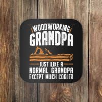 Funny Woodworking Grandpa Dad Coaster