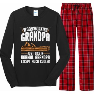 Funny Woodworking Grandpa Dad Long Sleeve Pajama Set