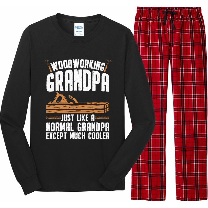 Funny Woodworking Grandpa Dad Long Sleeve Pajama Set