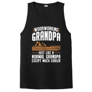 Funny Woodworking Grandpa Dad PosiCharge Competitor Tank