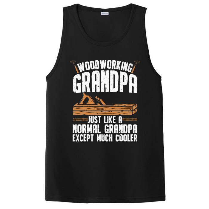 Funny Woodworking Grandpa Dad PosiCharge Competitor Tank