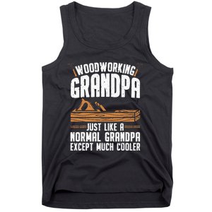 Funny Woodworking Grandpa Dad Tank Top