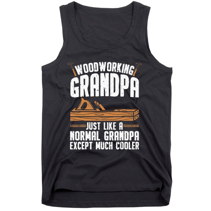 Funny Woodworking Grandpa Dad Tank Top