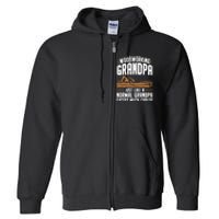 Funny Woodworking Grandpa Dad Full Zip Hoodie