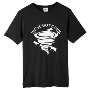 Funny WeVe Got Cows Tornado Storm Chaser Tall Fusion ChromaSoft Performance T-Shirt