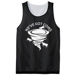 Funny WeVe Got Cows Tornado Storm Chaser Mesh Reversible Basketball Jersey Tank