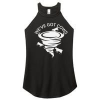 Funny WeVe Got Cows Tornado Storm Chaser Women’s Perfect Tri Rocker Tank