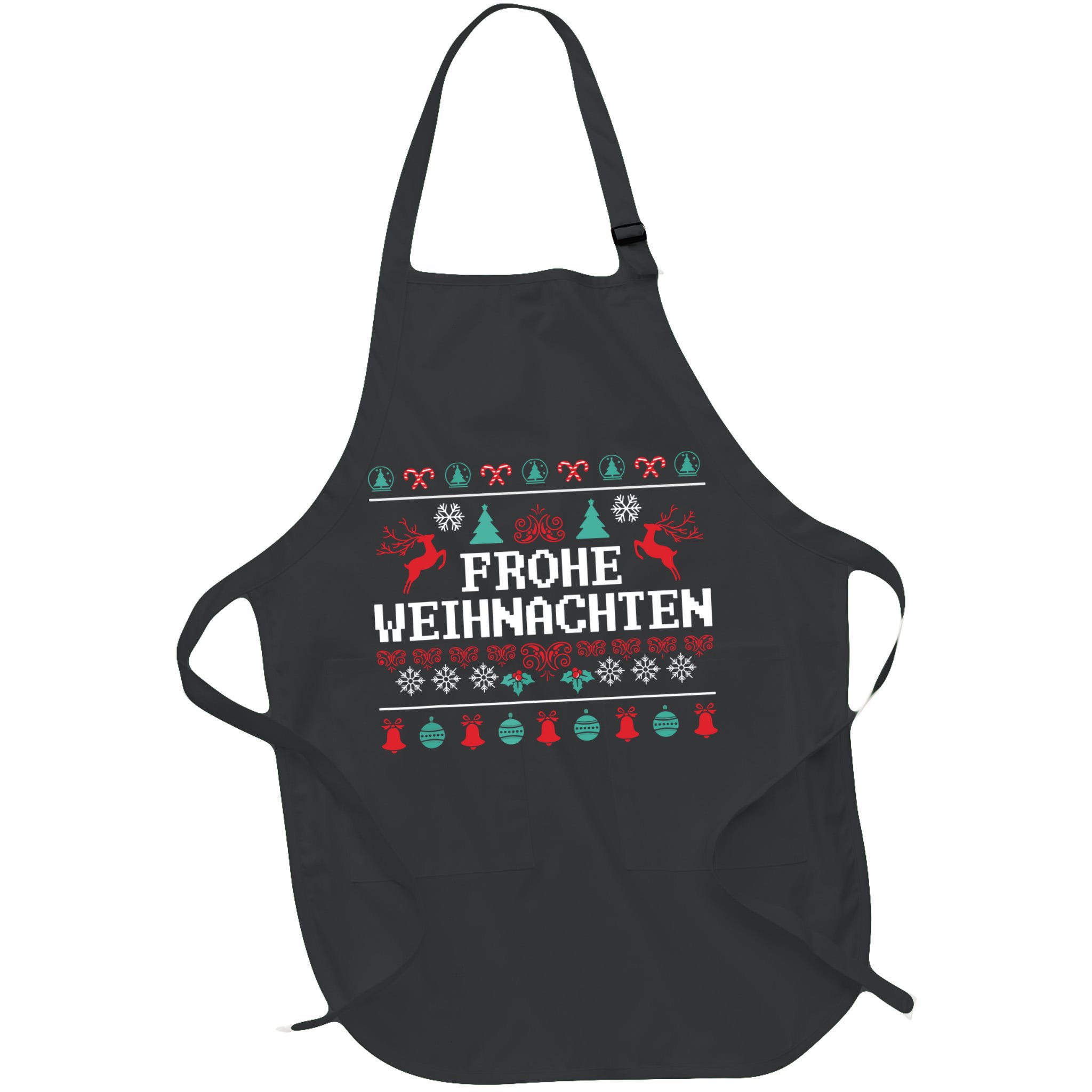 Frohe Weihnachten German Merry Christmas Holidays Germany Apron