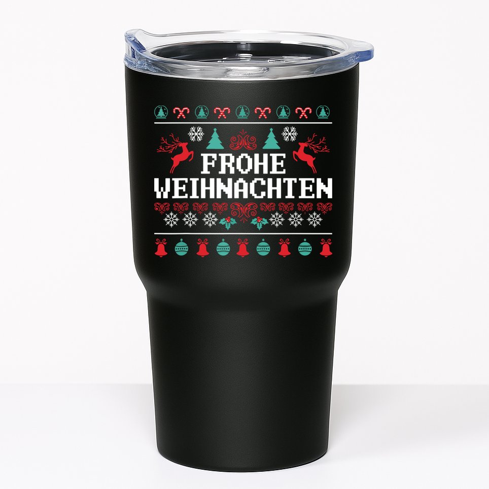 Frohe Weihnachten German Merry Christmas Holidays Germany Tumbler