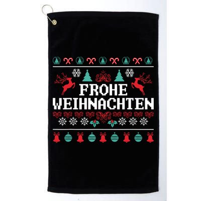 Frohe Weihnachten German Merry Christmas Holidays Germany Golf Towel