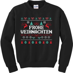 Frohe Weihnachten German Merry Christmas Holidays Germany Kids Sweatshirt