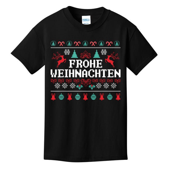 Frohe Weihnachten German Merry Christmas Holidays Germany Kids T-Shirt