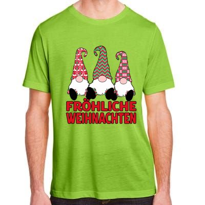 FröHliche Weihnachten Ger Christmas Nordic Gnomes Gift Adult ChromaSoft Performance T-Shirt