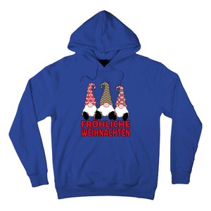 FröHliche Weihnachten Ger Christmas Nordic Gnomes Gift Hoodie