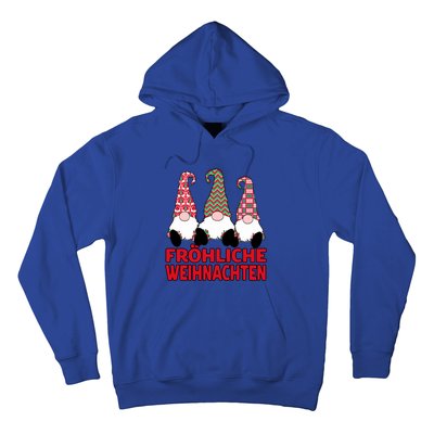 FröHliche Weihnachten Ger Christmas Nordic Gnomes Gift Hoodie