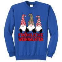 FröHliche Weihnachten Ger Christmas Nordic Gnomes Gift Sweatshirt