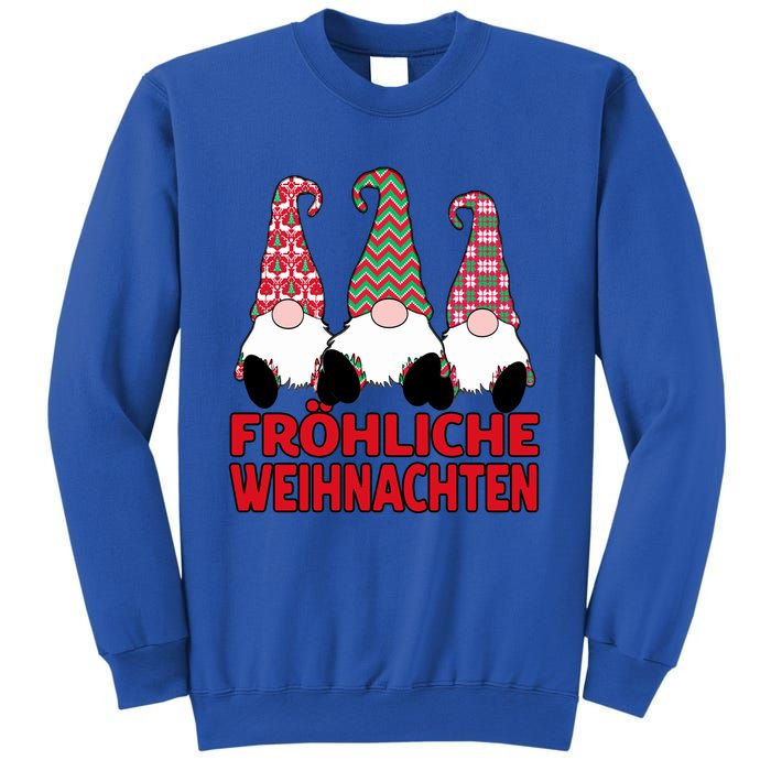 FröHliche Weihnachten Ger Christmas Nordic Gnomes Gift Sweatshirt