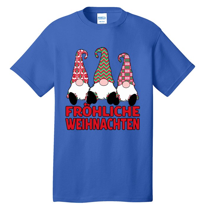 FröHliche Weihnachten Ger Christmas Nordic Gnomes Gift Tall T-Shirt