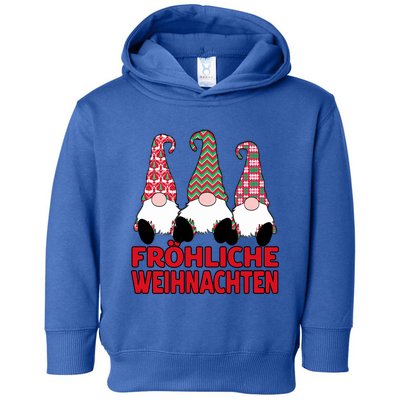 FröHliche Weihnachten Ger Christmas Nordic Gnomes Gift Toddler Hoodie