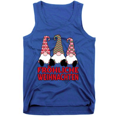 FröHliche Weihnachten Ger Christmas Nordic Gnomes Gift Tank Top