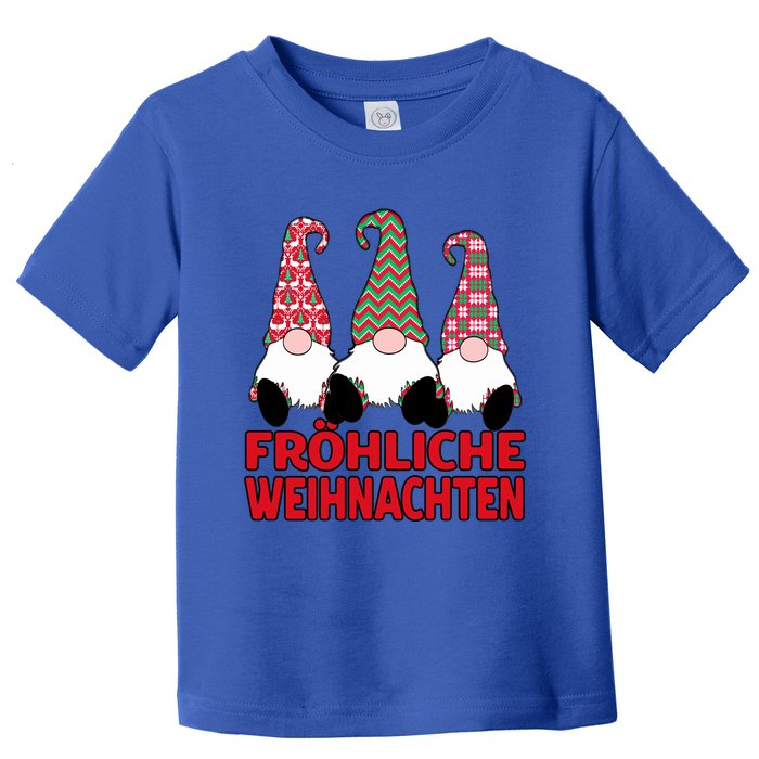 FröHliche Weihnachten Ger Christmas Nordic Gnomes Gift Toddler T-Shirt