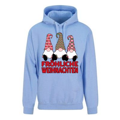 FröHliche Weihnachten Ger Christmas Nordic Gnomes Gift Unisex Surf Hoodie