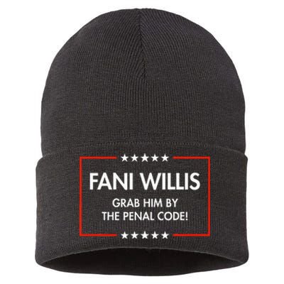 Fani Willis Grab Him By The Penal Code Sustainable Knit Beanie