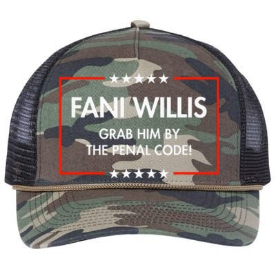 Fani Willis Grab Him By The Penal Code Retro Rope Trucker Hat Cap