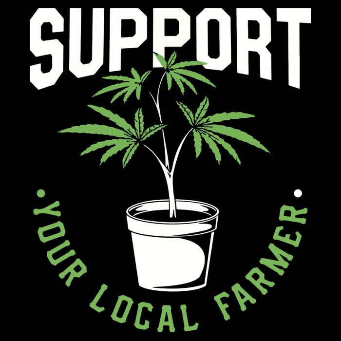 Funny Weed Gift Support Your Local Farmer Local Grower City Backpack