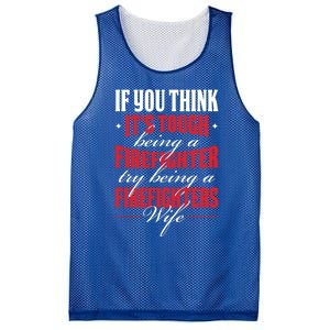 Firefighter Wife Gift Mesh Reversible Basketball Jersey Tank