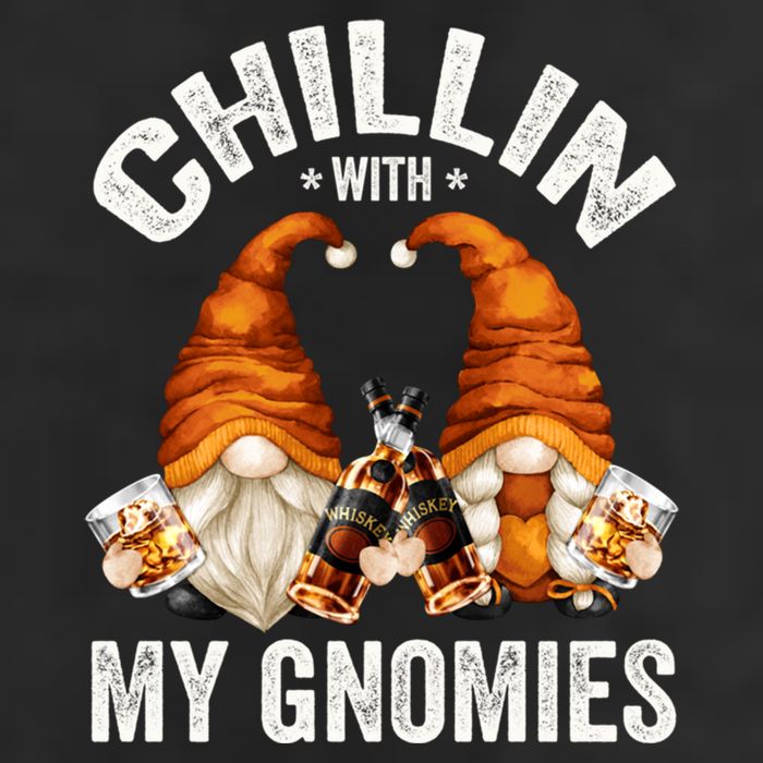 Funny Whiskey Gnome For Whisky Lover Chillin With My Gnomies Gift Adult Drive Performance Visor
