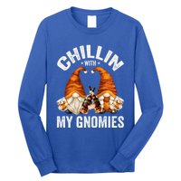 Funny Whiskey Gnome For Whisky Lover Chillin With My Gnomies Gift Long Sleeve Shirt