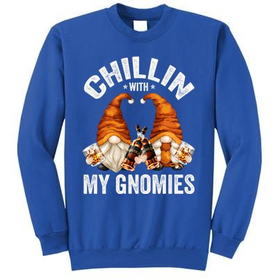 Funny Whiskey Gnome For Whisky Lover Chillin With My Gnomies Gift Sweatshirt