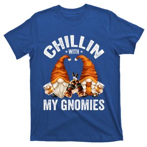 Funny Whiskey Gnome For Whisky Lover Chillin With My Gnomies Gift T-Shirt