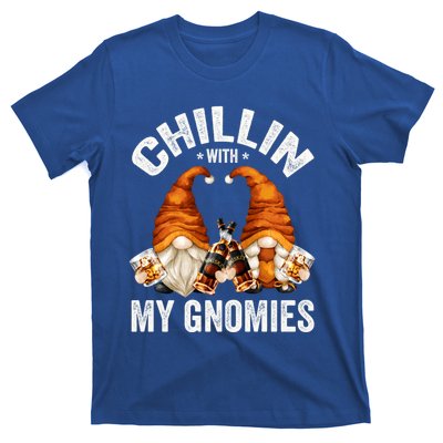 Funny Whiskey Gnome For Whisky Lover Chillin With My Gnomies Gift T-Shirt