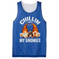 Funny Whiskey Gnome For Whisky Lover Chillin With My Gnomies Gift Mesh Reversible Basketball Jersey Tank