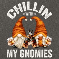 Funny Whiskey Gnome For Whisky Lover Chillin With My Gnomies Gift Cotton Canvas Backpack