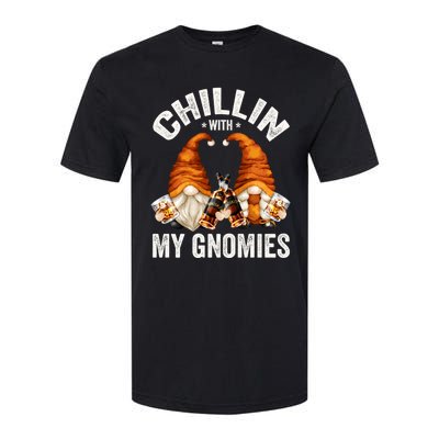 Funny Whiskey Gnome For Whisky Lover Chillin With My Gnomies Gift Softstyle CVC T-Shirt