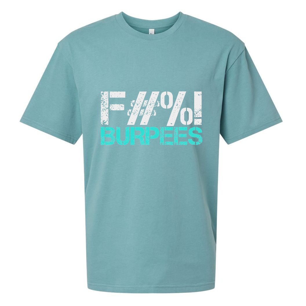 Funny Workout Gym Fuck Burpees Women Sueded Cloud Jersey T-Shirt