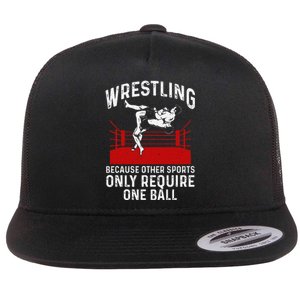 Funny Wrestling Grandma Tshirt Gift Flat Bill Trucker Hat