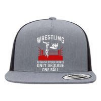 Funny Wrestling Grandma Tshirt Gift Flat Bill Trucker Hat