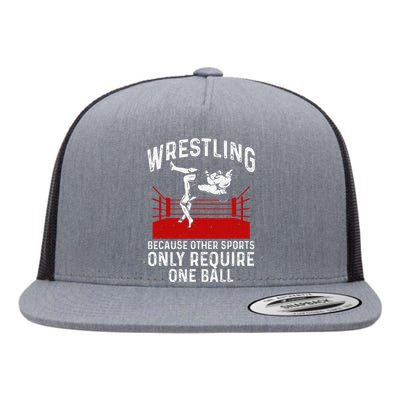 Funny Wrestling Grandma Tshirt Gift Flat Bill Trucker Hat