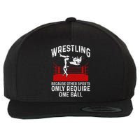 Funny Wrestling Grandma Tshirt Gift Wool Snapback Cap