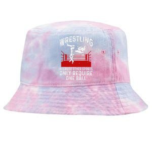 Funny Wrestling Grandma Tshirt Gift Tie-Dyed Bucket Hat