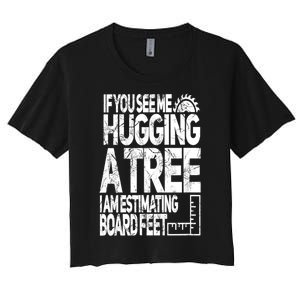 Funny Woodworking Gift For Woodworkers Women's Crop Top Tee