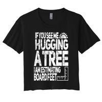 Funny Woodworking Gift For Woodworkers Women's Crop Top Tee