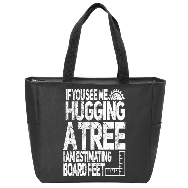Funny Woodworking Gift For Woodworkers Zip Tote Bag